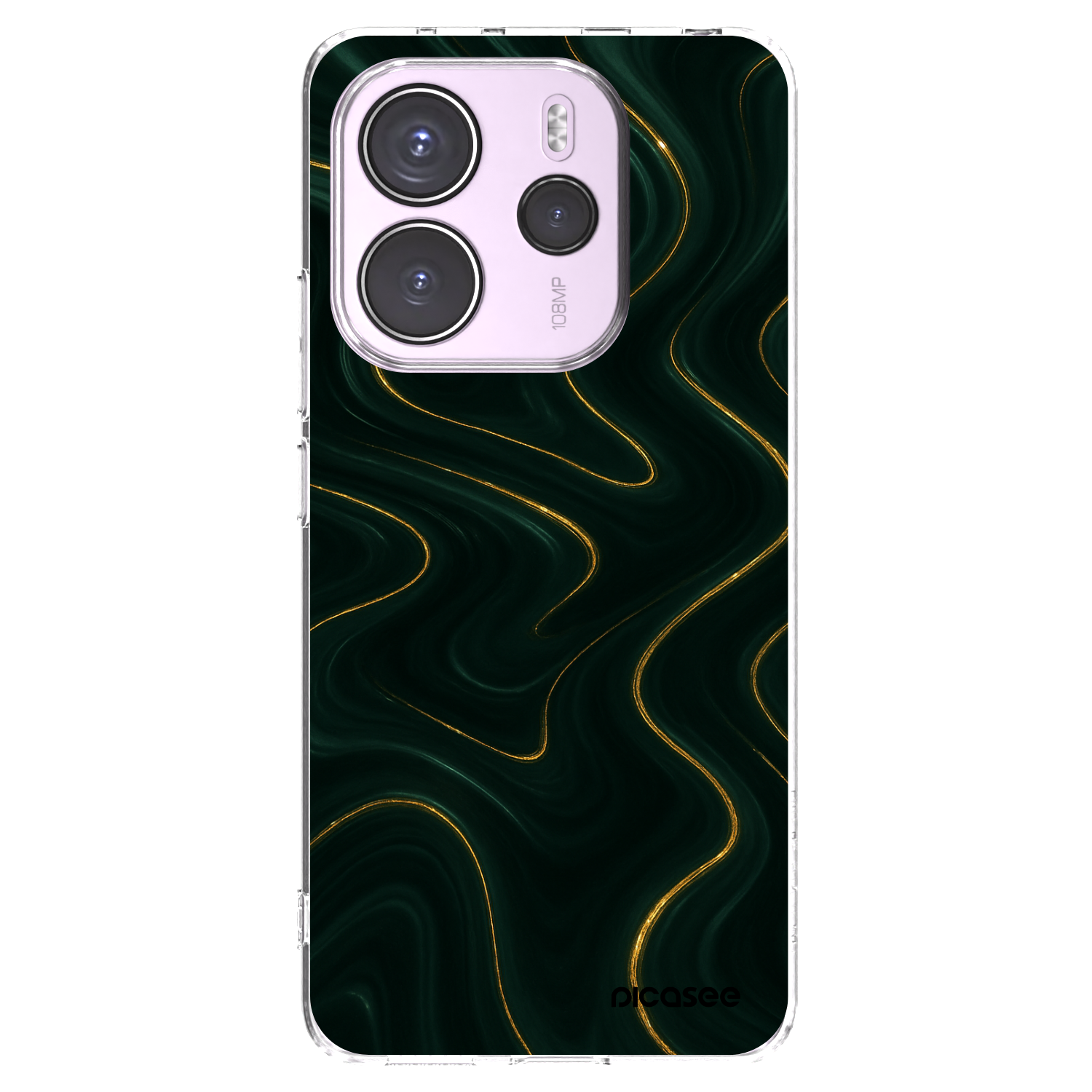 Picasee silikónový prehľadný obal pre Xiaomi Redmi Note 14 4G - Vawes