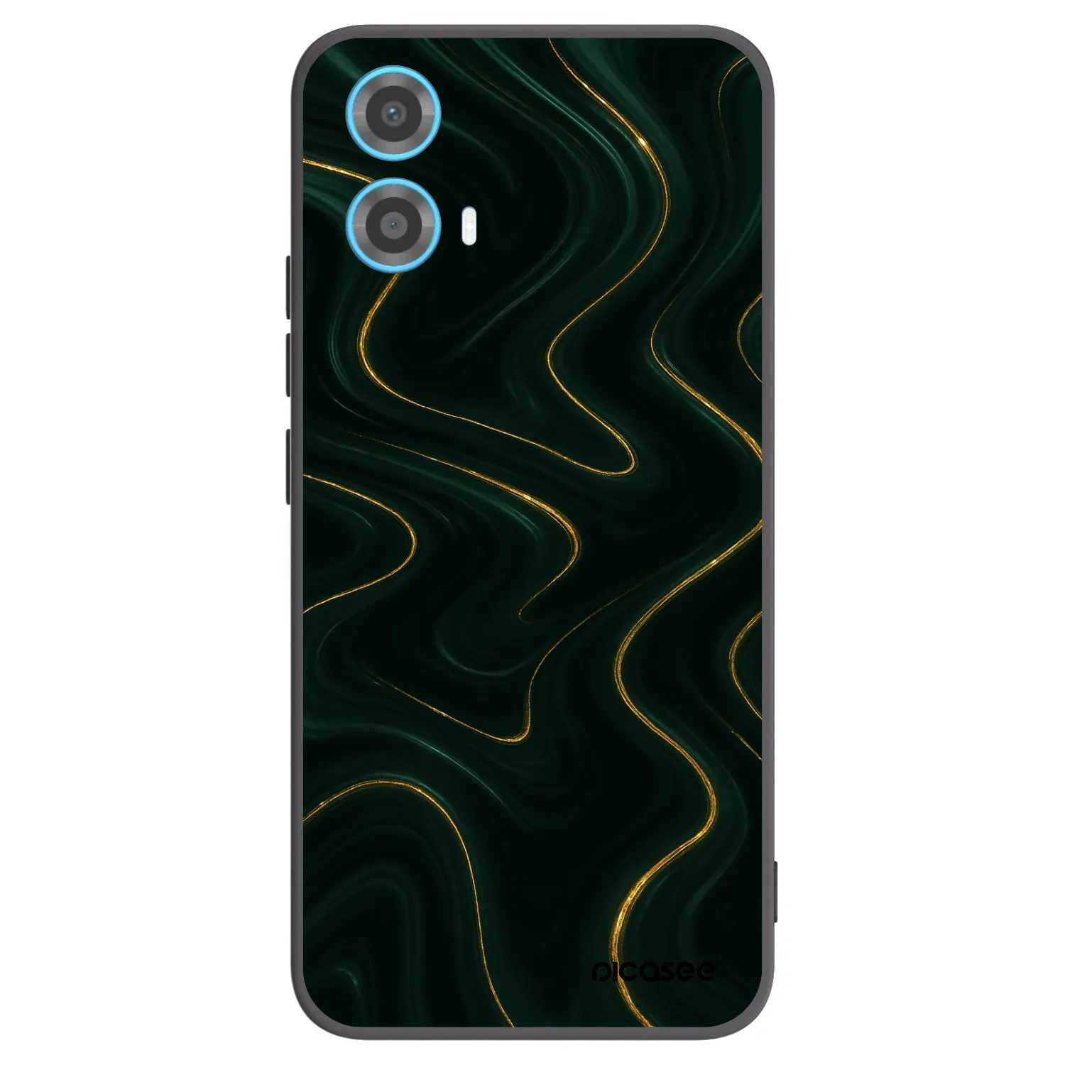 Picasee silikónový čierny obal pre Motorola Moto G34 5G - Vawes