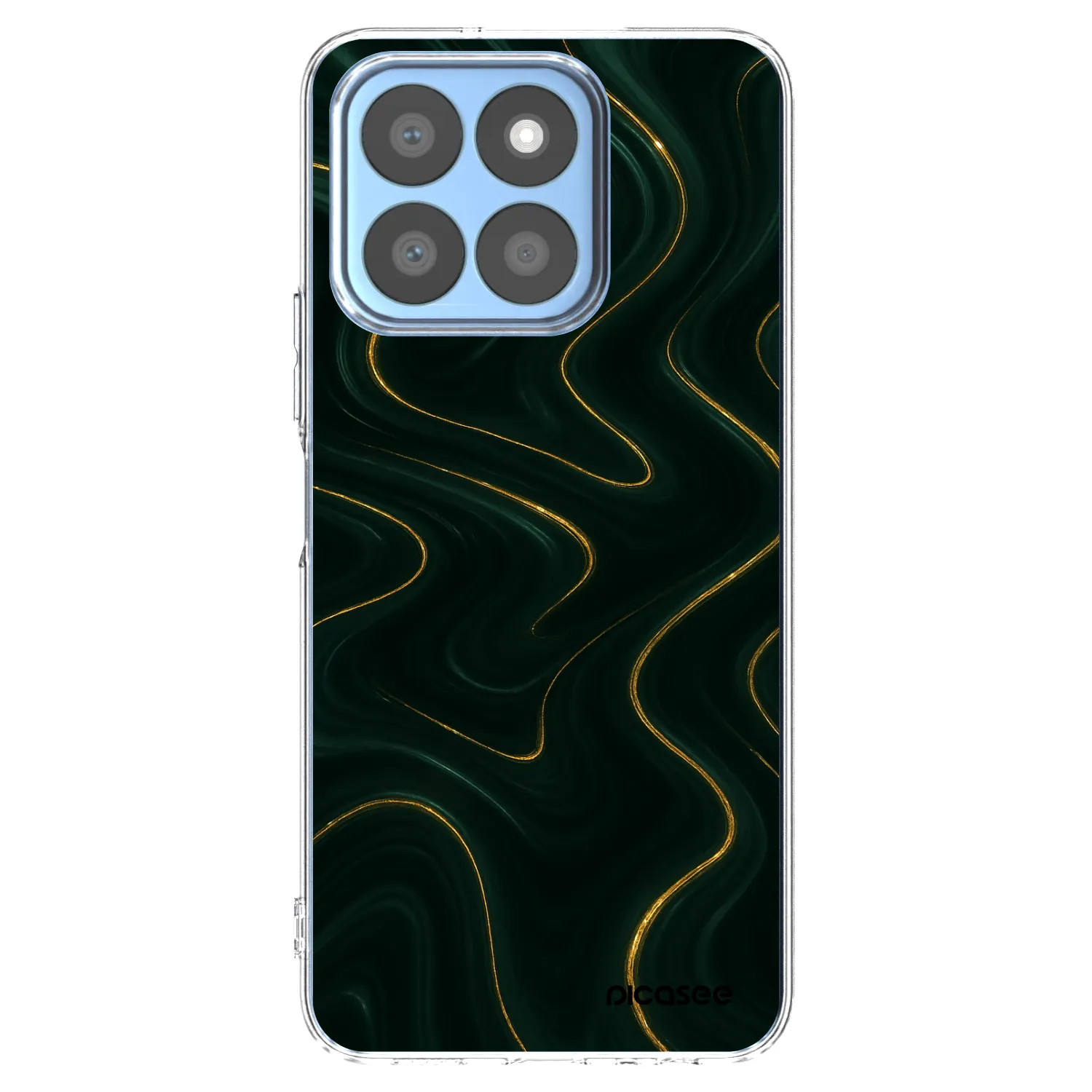 Picasee silikónový prehľadný obal pre Honor X8c - Vawes