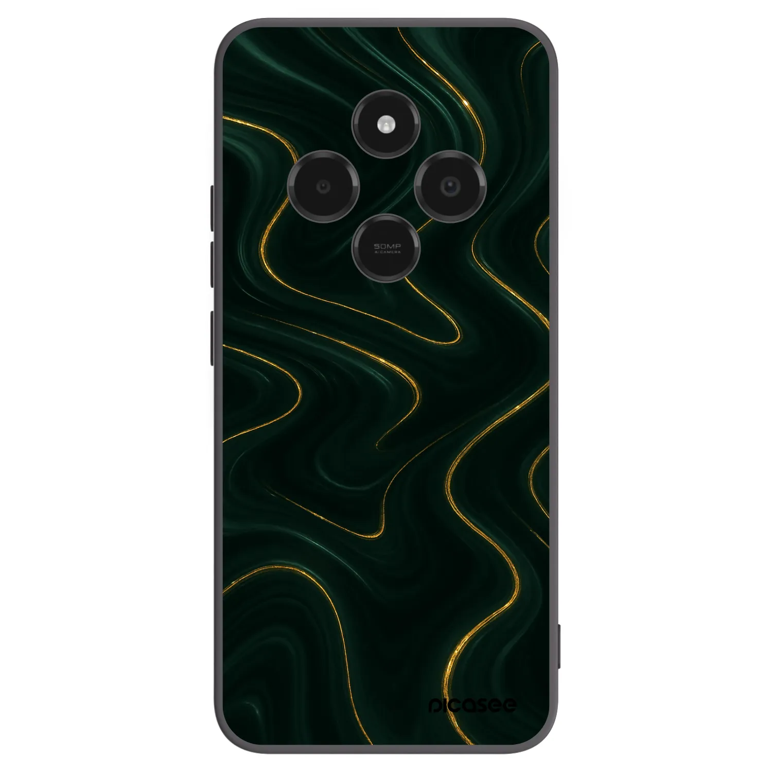Picasee silikónový čierny obal pre Xiaomi Poco C75 - Vawes