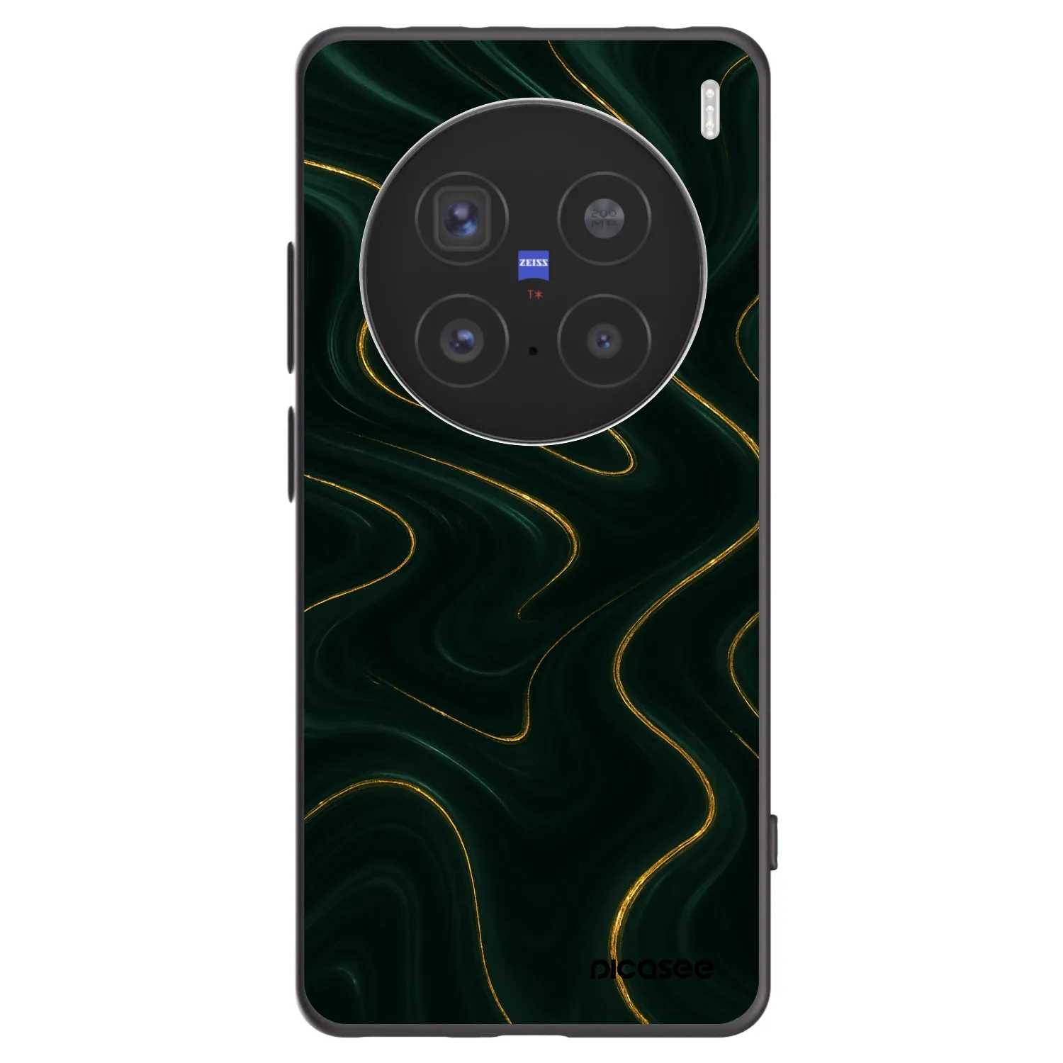 Picasee silikónový čierny obal pre Vivo X200 Pro - Vawes