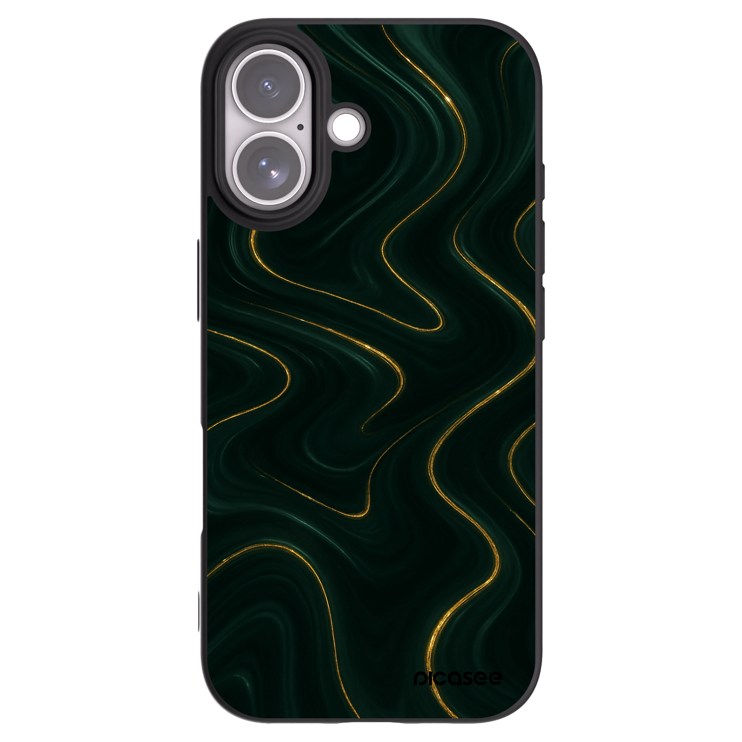 Picasee silikónový čierny obal pre Apple iPhone 17 - Vawes