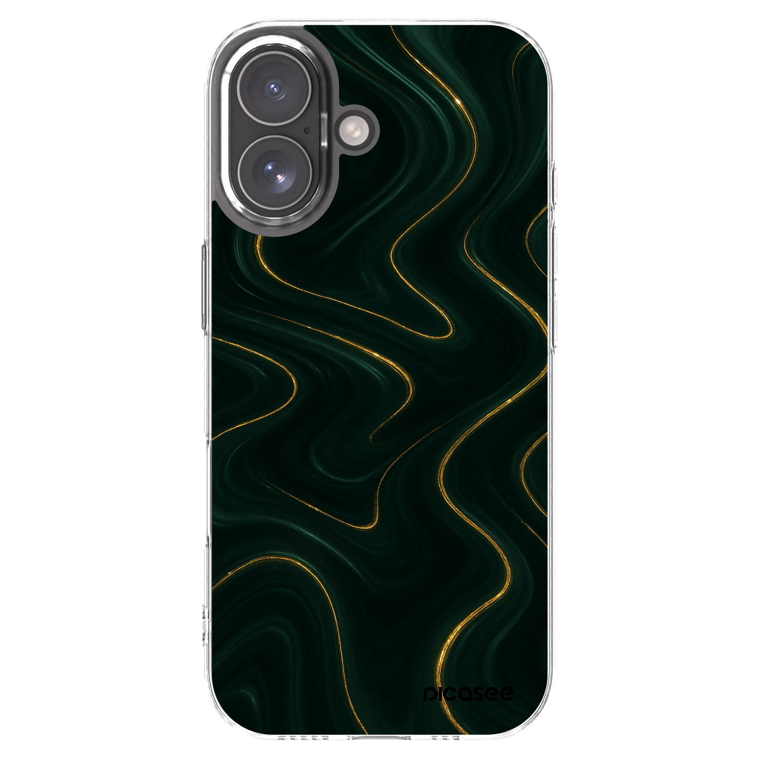 Picasee silikónový prehľadný obal pre Apple iPhone 17 - Vawes