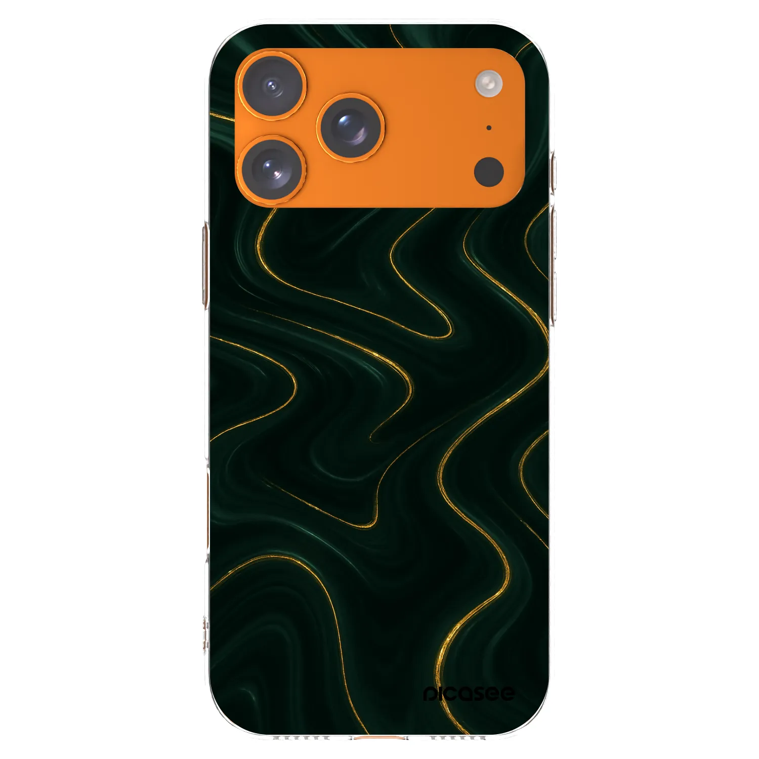 Picasee silikónový prehľadný obal pre Apple iPhone 17 Pro Max - Vawes