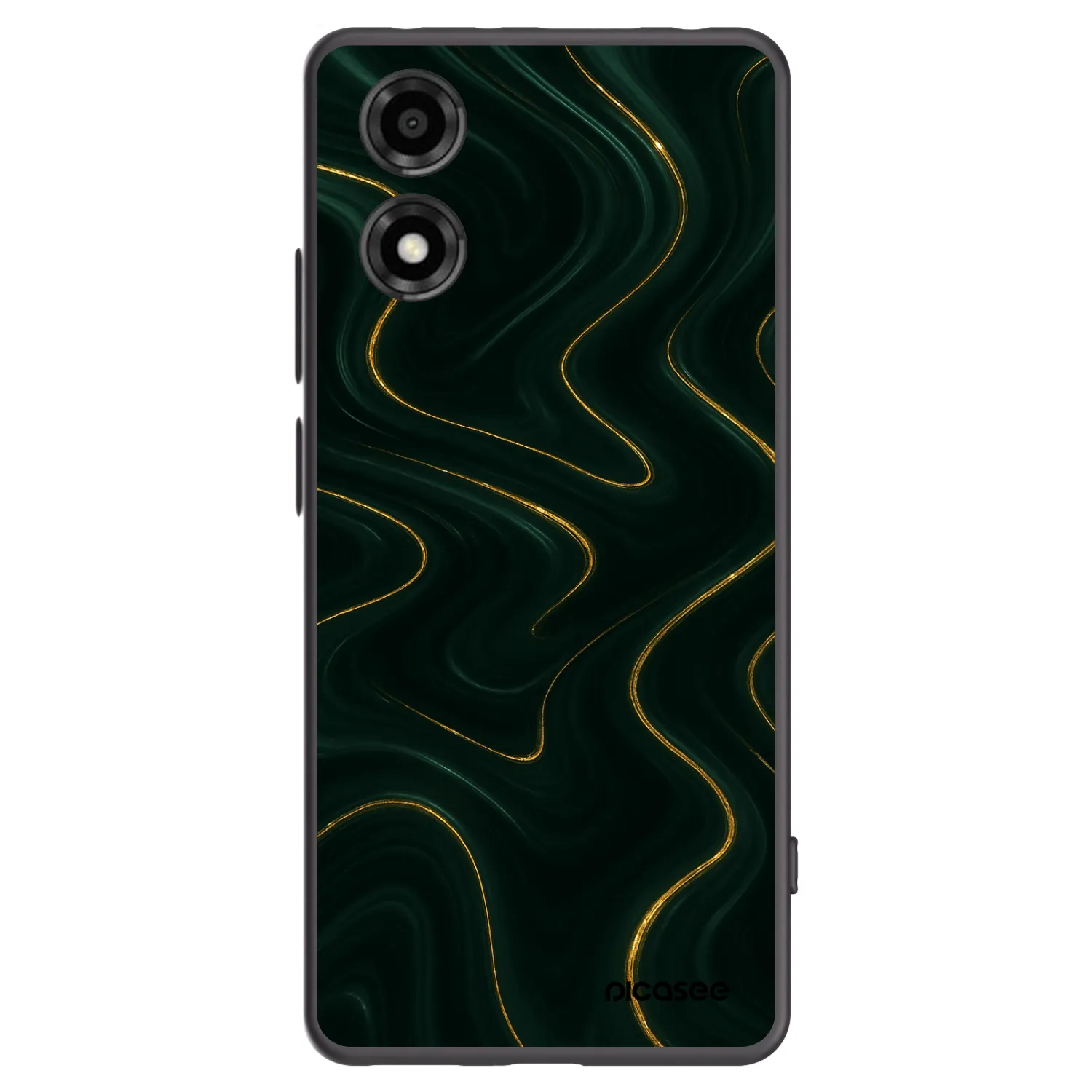 Picasee silikónový čierny obal pre Motorola Moto E14 - Vawes