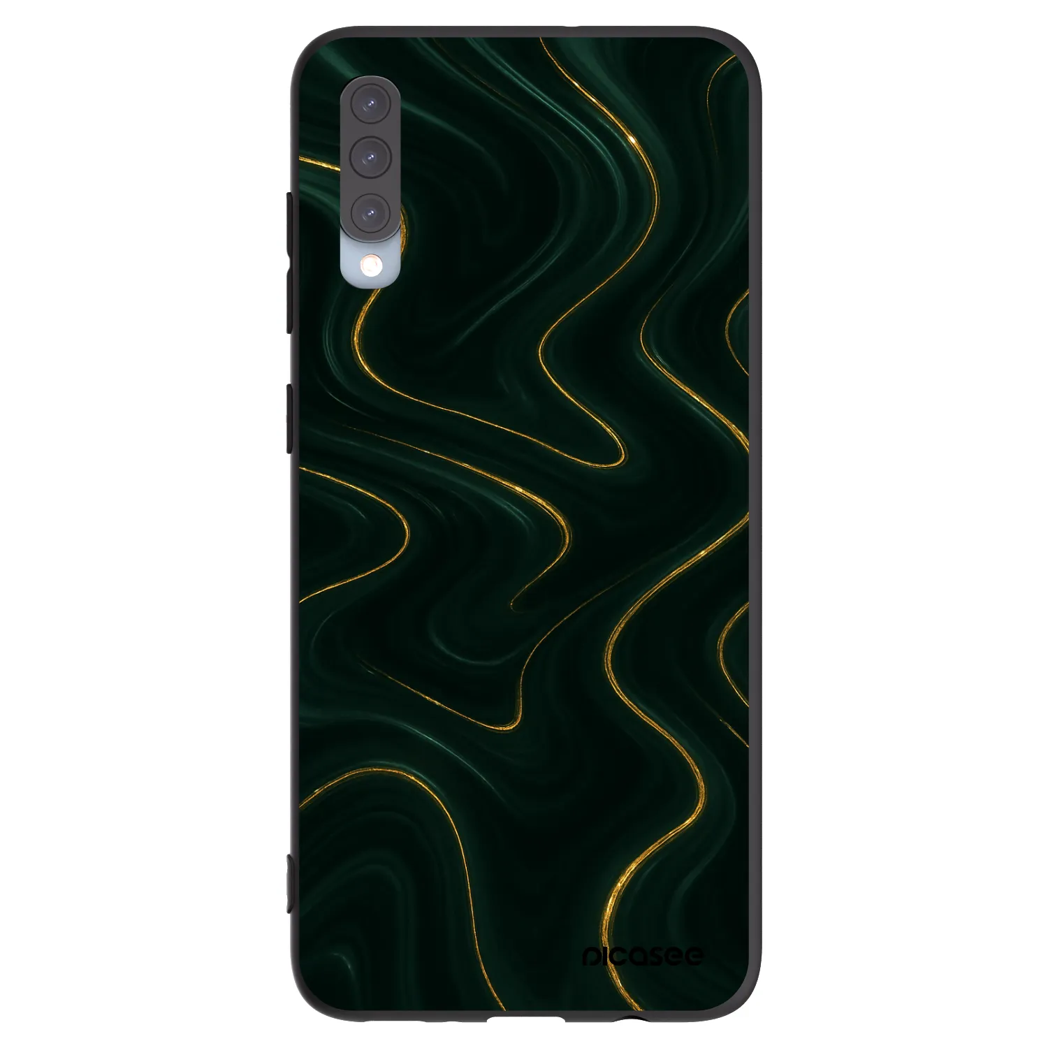 Picasee silikónový čierny obal pre Samsung Galaxy A70 A705F - Vawes