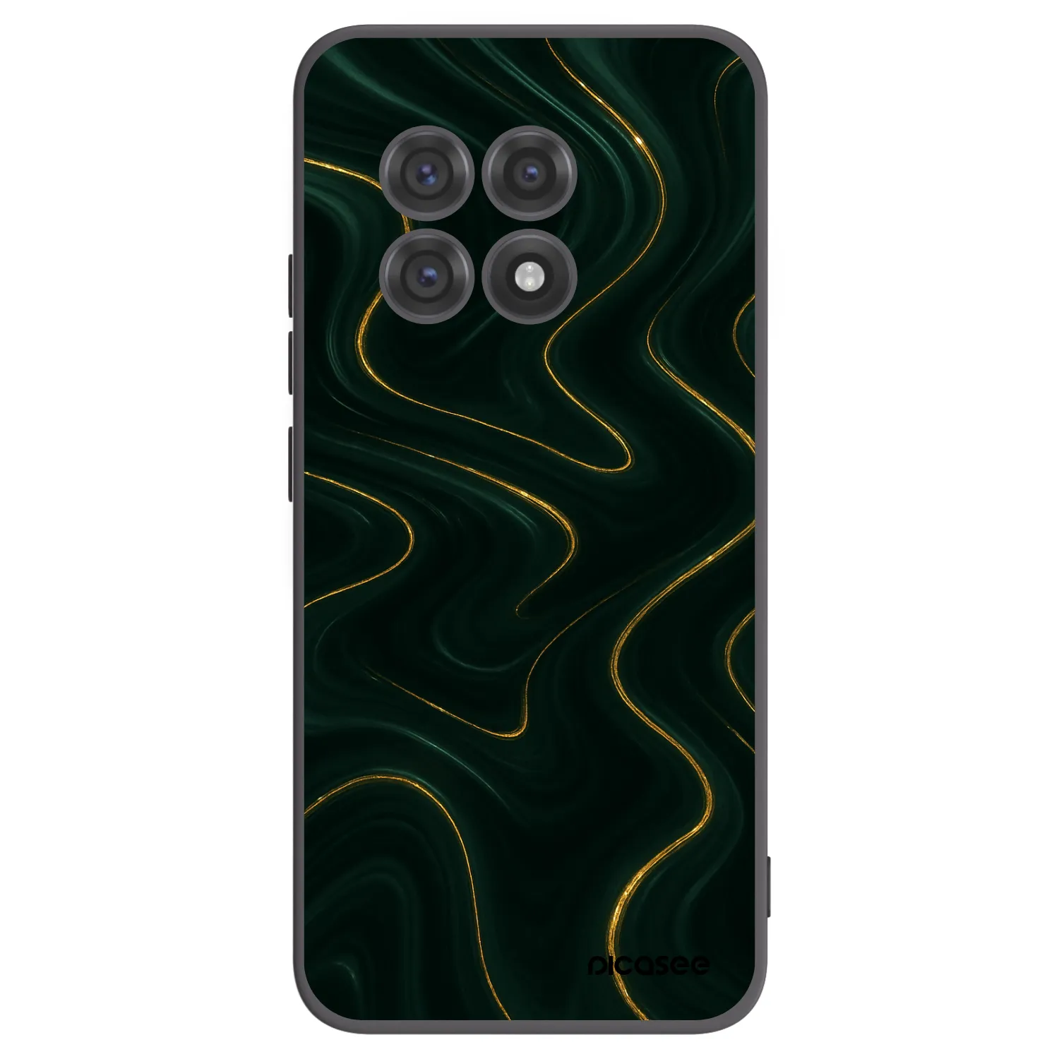 Picasee silikónový čierny obal pre OnePlus 13R 5G - Vawes