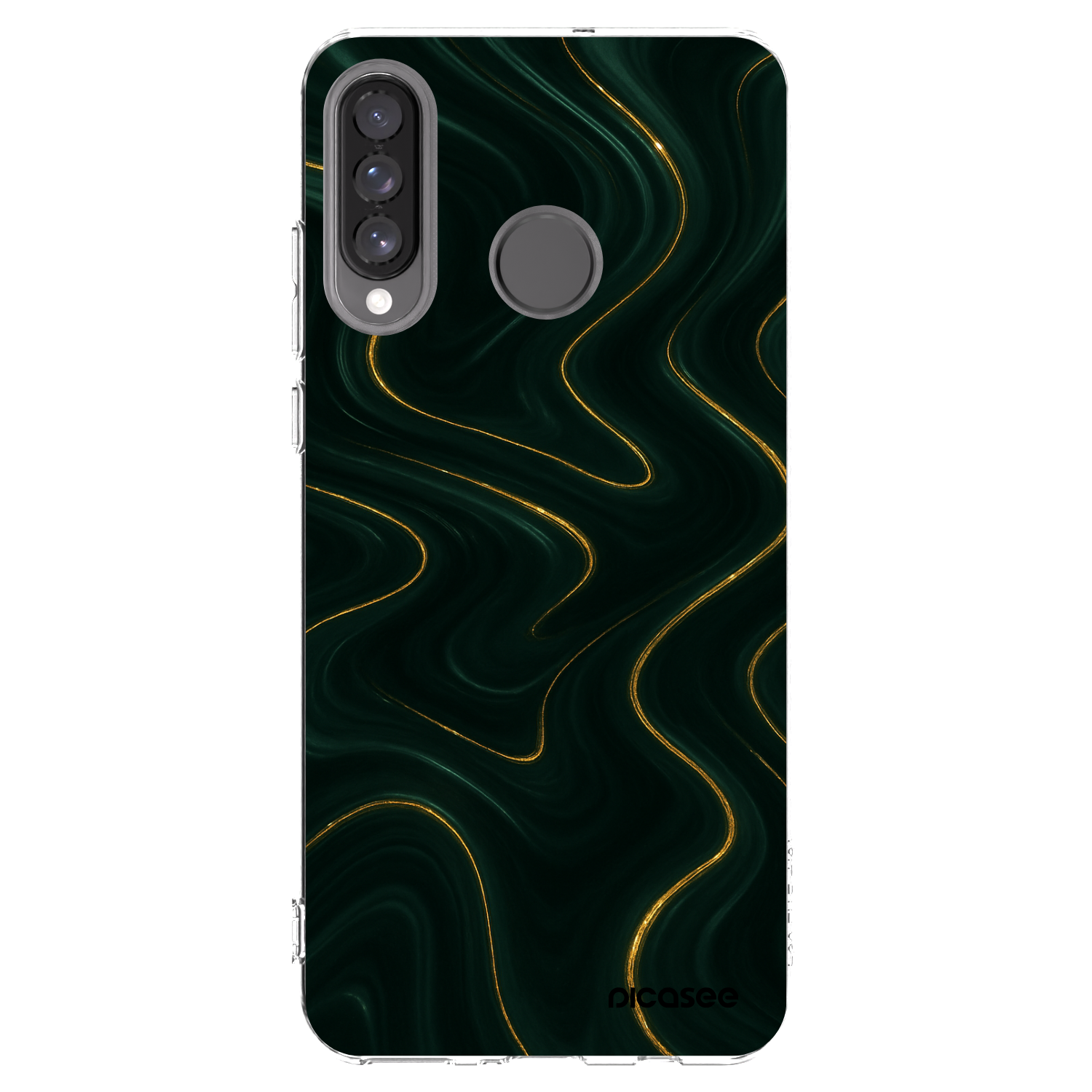 Picasee silikónový prehľadný obal pre Huawei P30 Lite - Vawes