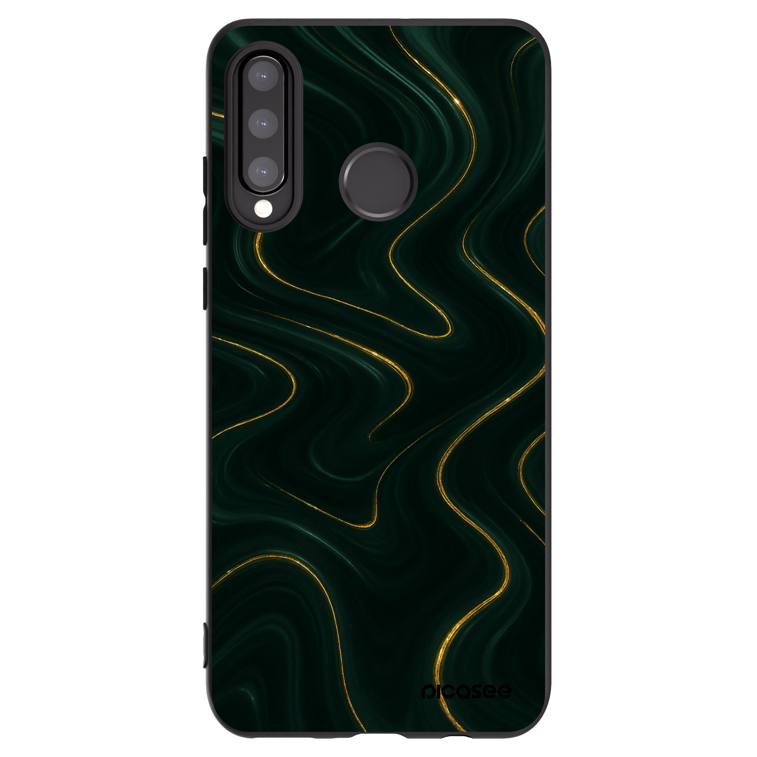 Picasee silikónový čierny obal pre Huawei P30 Lite - Vawes