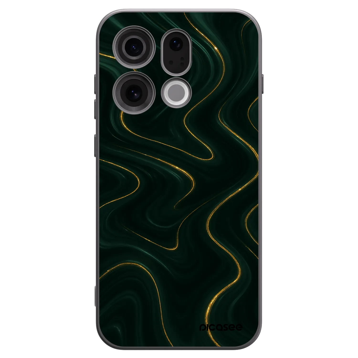 Picasee silikónový čierny obal pre OPPO Find X9 - Vawes