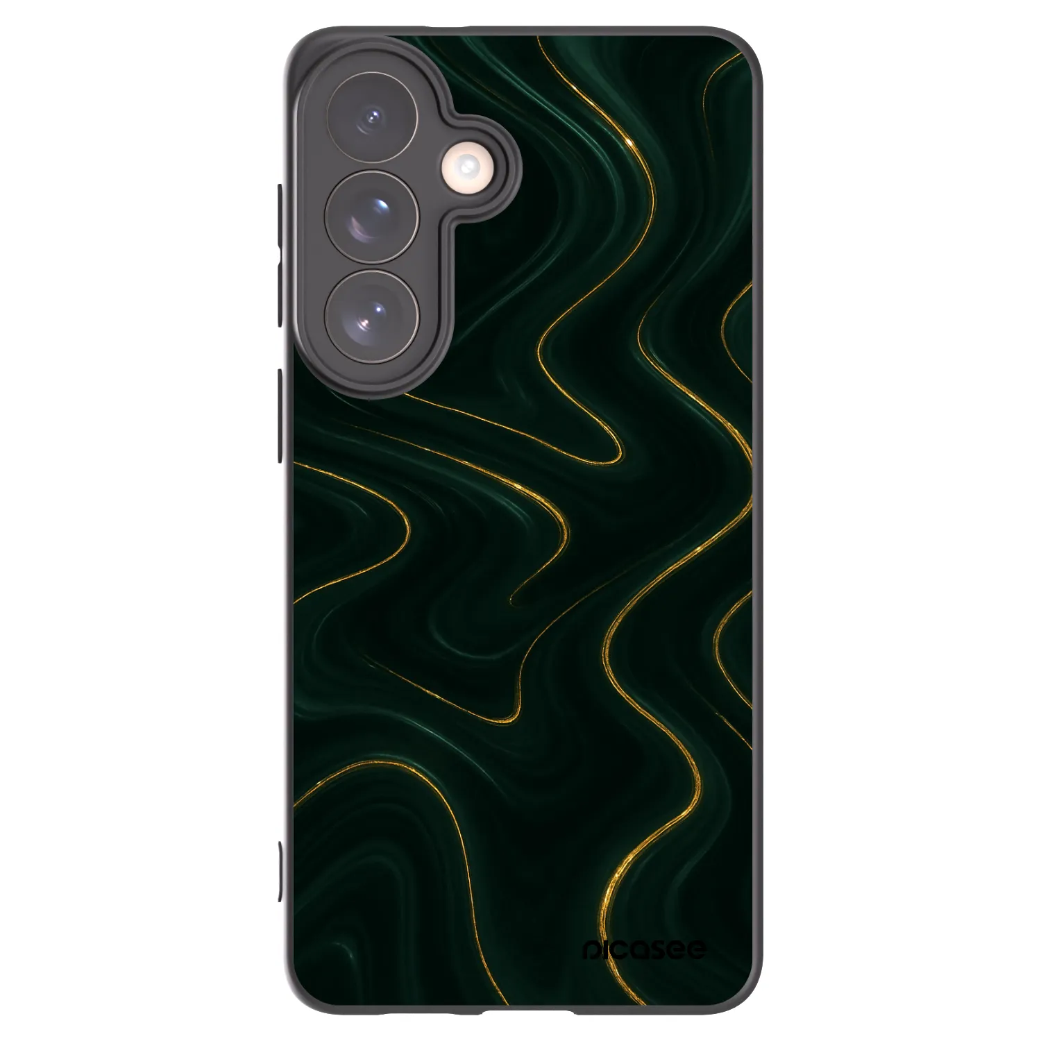Picasee silikónový čierny obal pre Samsung Galaxy S26+ - Vawes