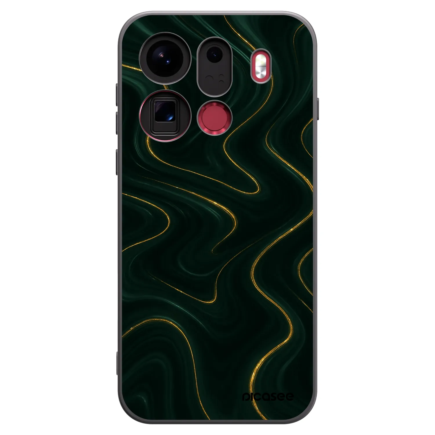 Picasee silikónový čierny obal pre OPPO Find X9 Pro - Vawes