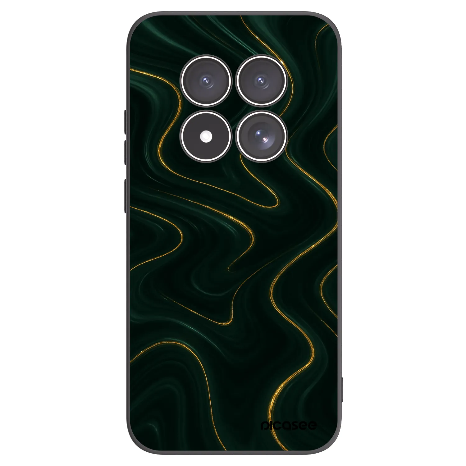 Picasee silikónový čierny obal pre Xiaomi Redmi Note 15 Pro 5G - Vawes