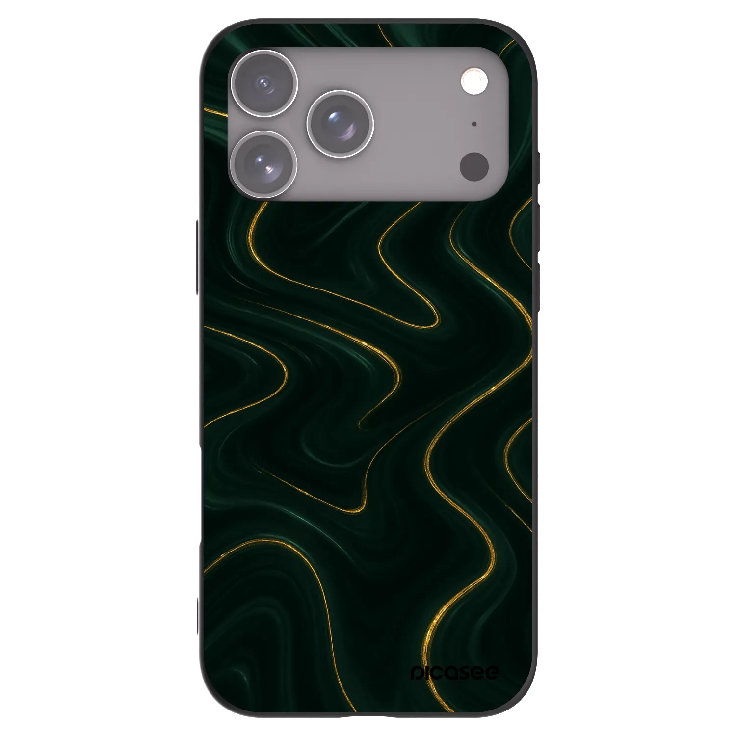 Picasee silikónový čierny obal pre Apple iPhone 18 Pro Max - Vawes