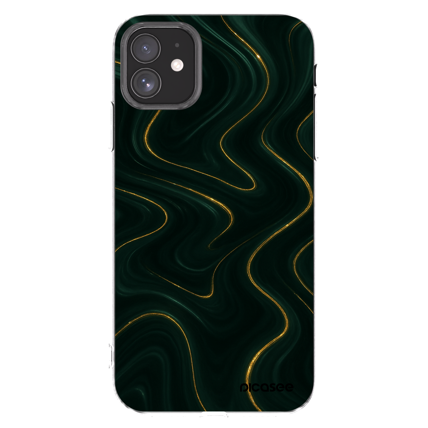Picasee silikónový prehľadný obal pre Apple iPhone 11 - Vawes