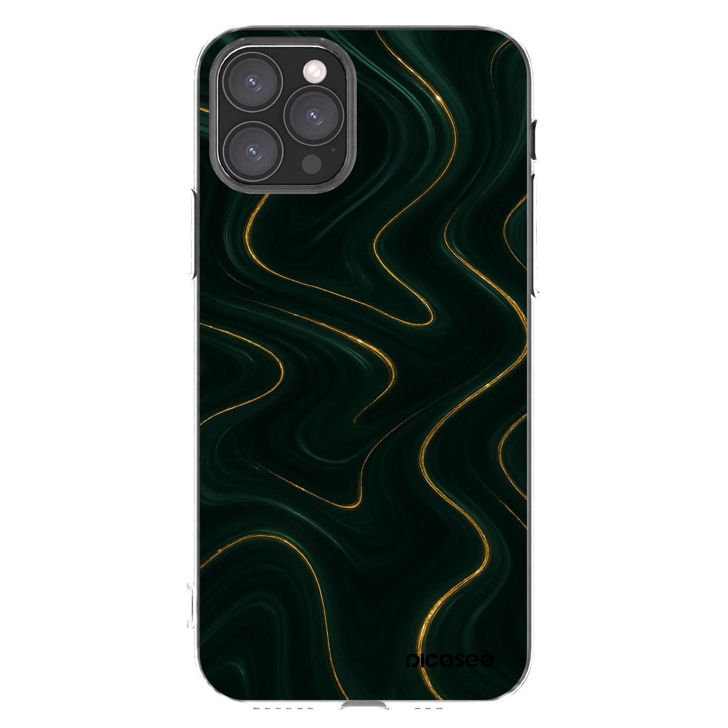 Picasee silikónový prehľadný obal pre Apple iPhone 11 Pro - Vawes