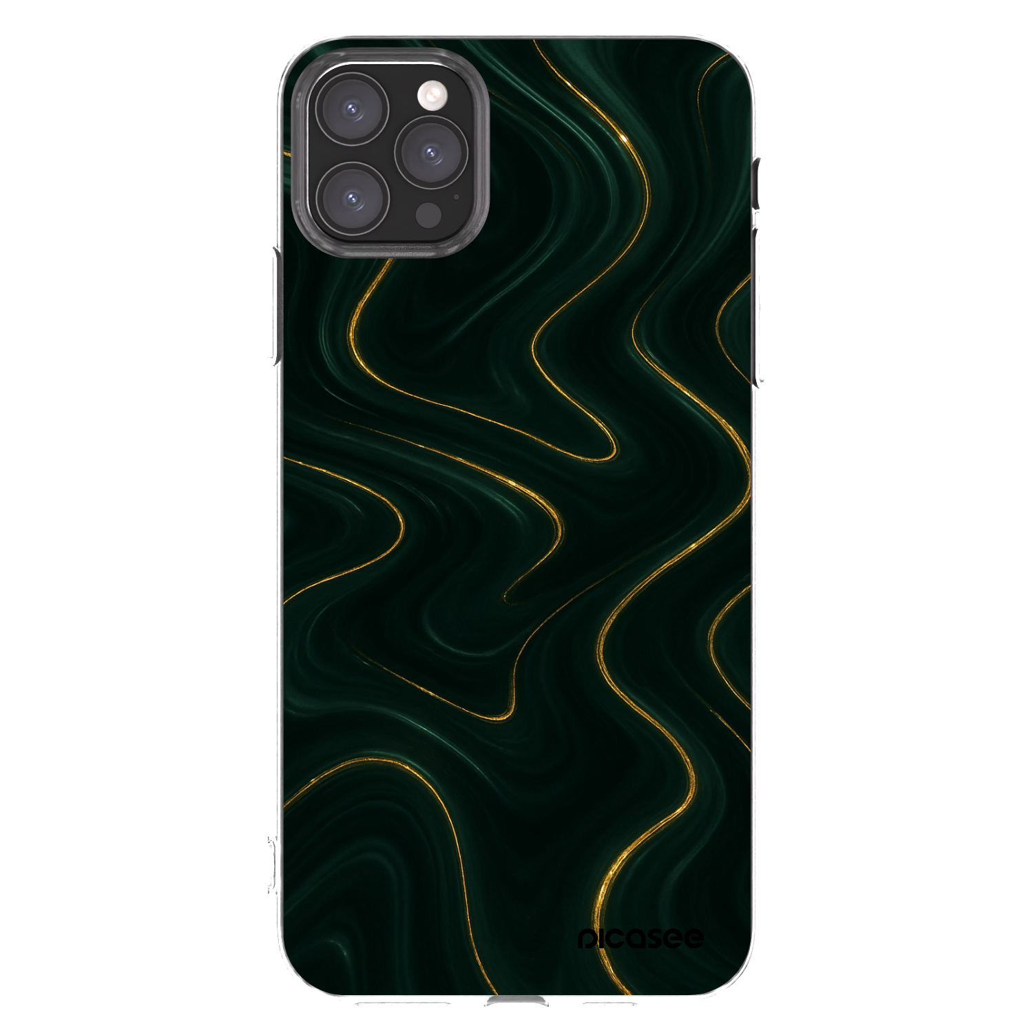 Picasee silikónový prehľadný obal pre Apple iPhone 11 Pro Max - Vawes