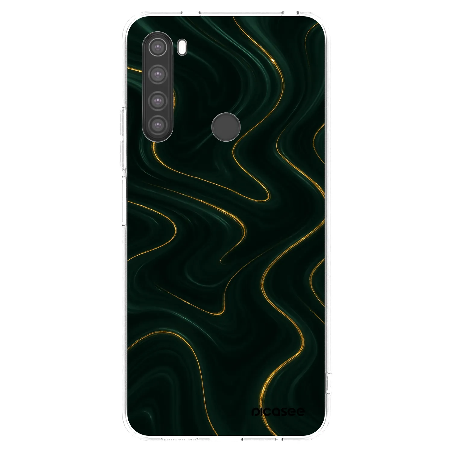 Picasee silikónový prehľadný obal pre Xiaomi Redmi Note 8 - Vawes