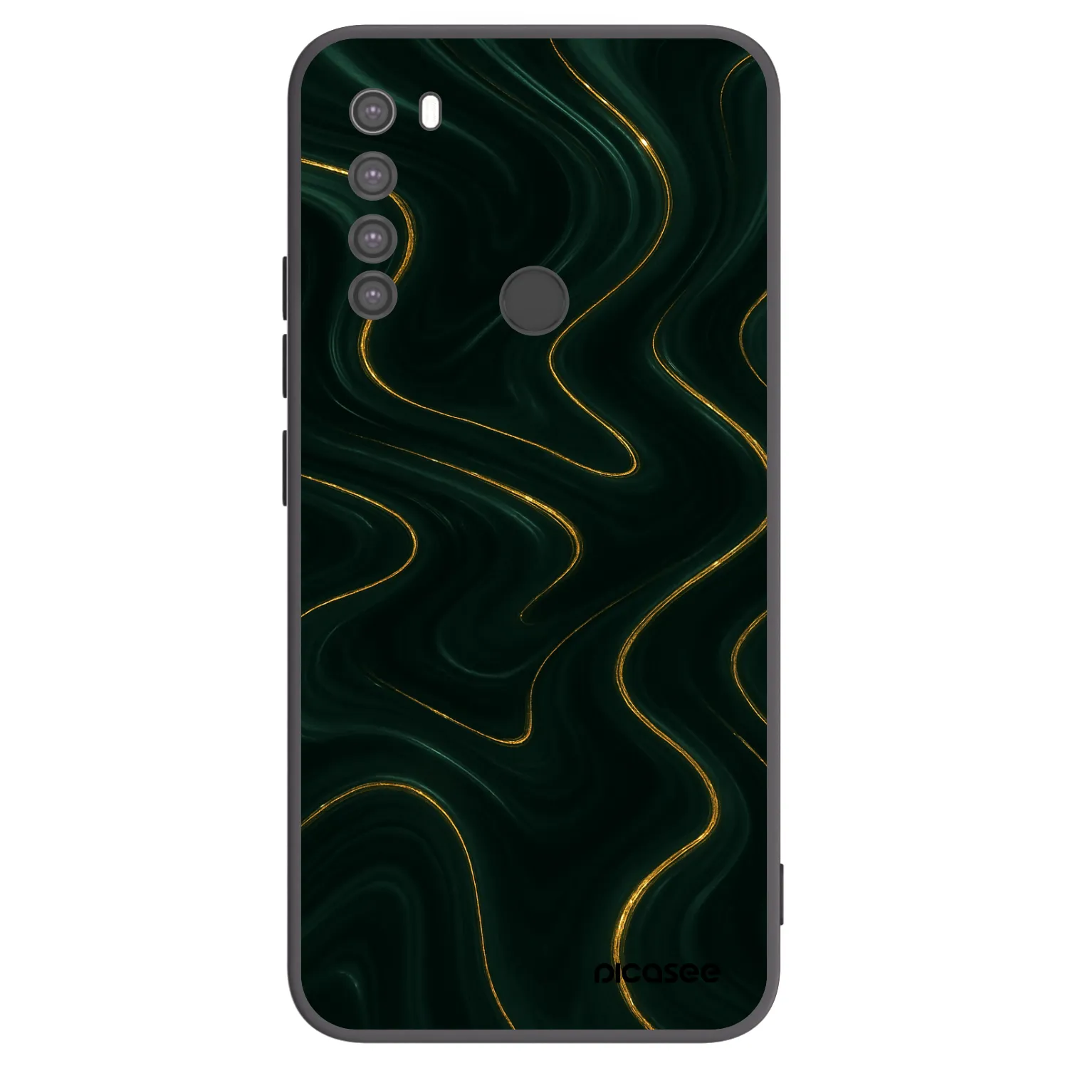 Picasee silikónový čierny obal pre Xiaomi Redmi Note 8 - Vawes