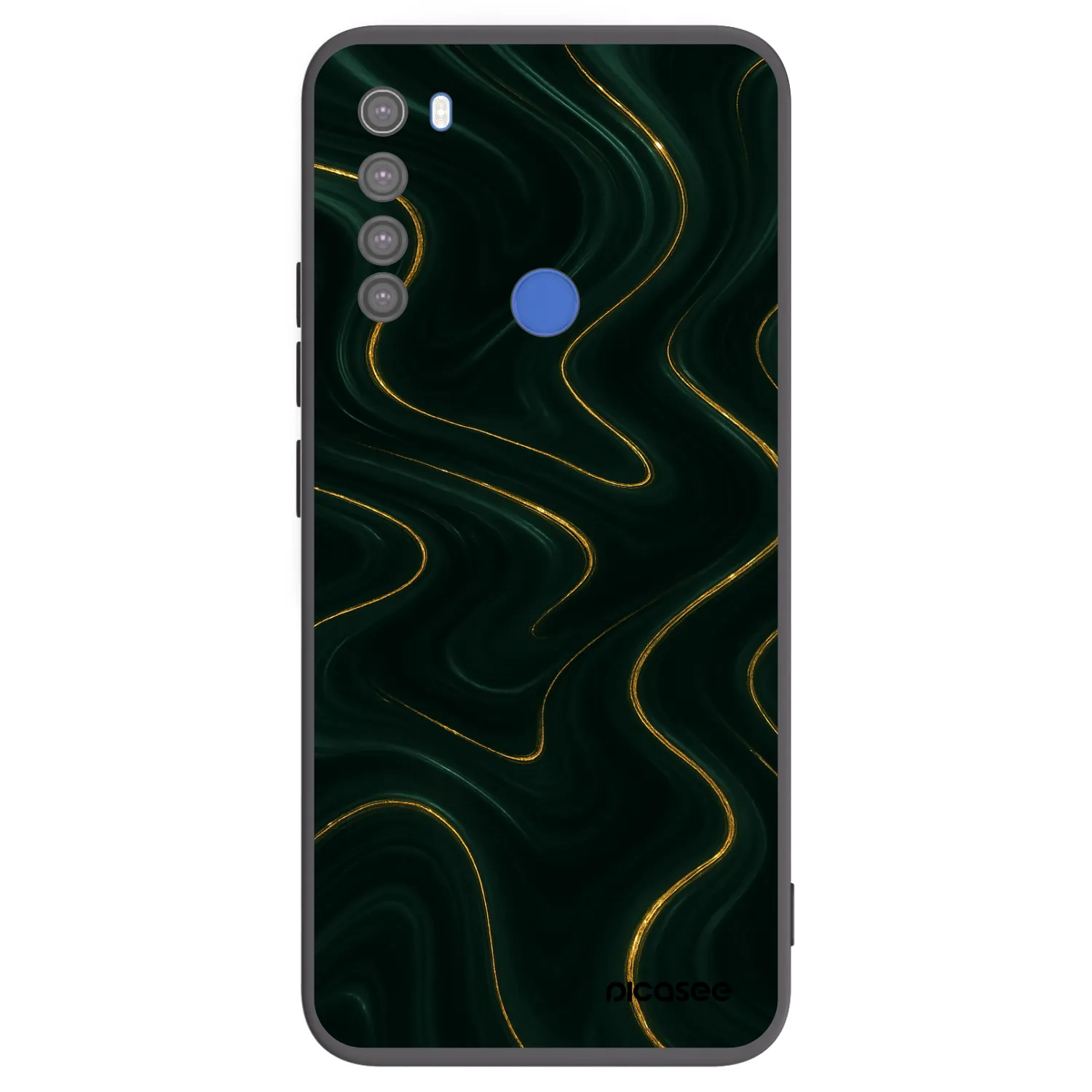 Picasee silikónový čierny obal pre Xiaomi Redmi Note 8T - Vawes
