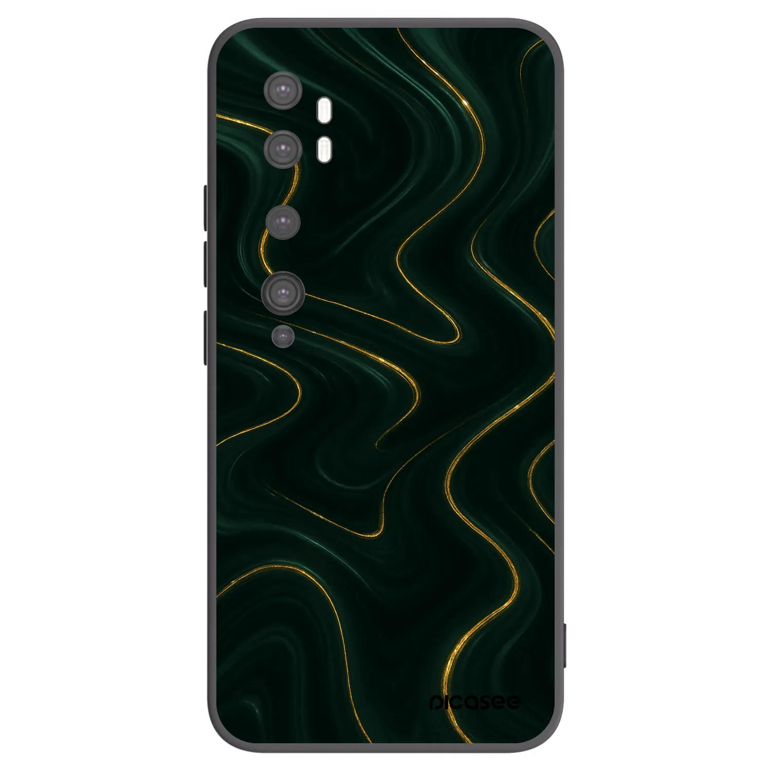 Picasee silikónový čierny obal pre Xiaomi Mi Note 10 (Pro) - Vawes