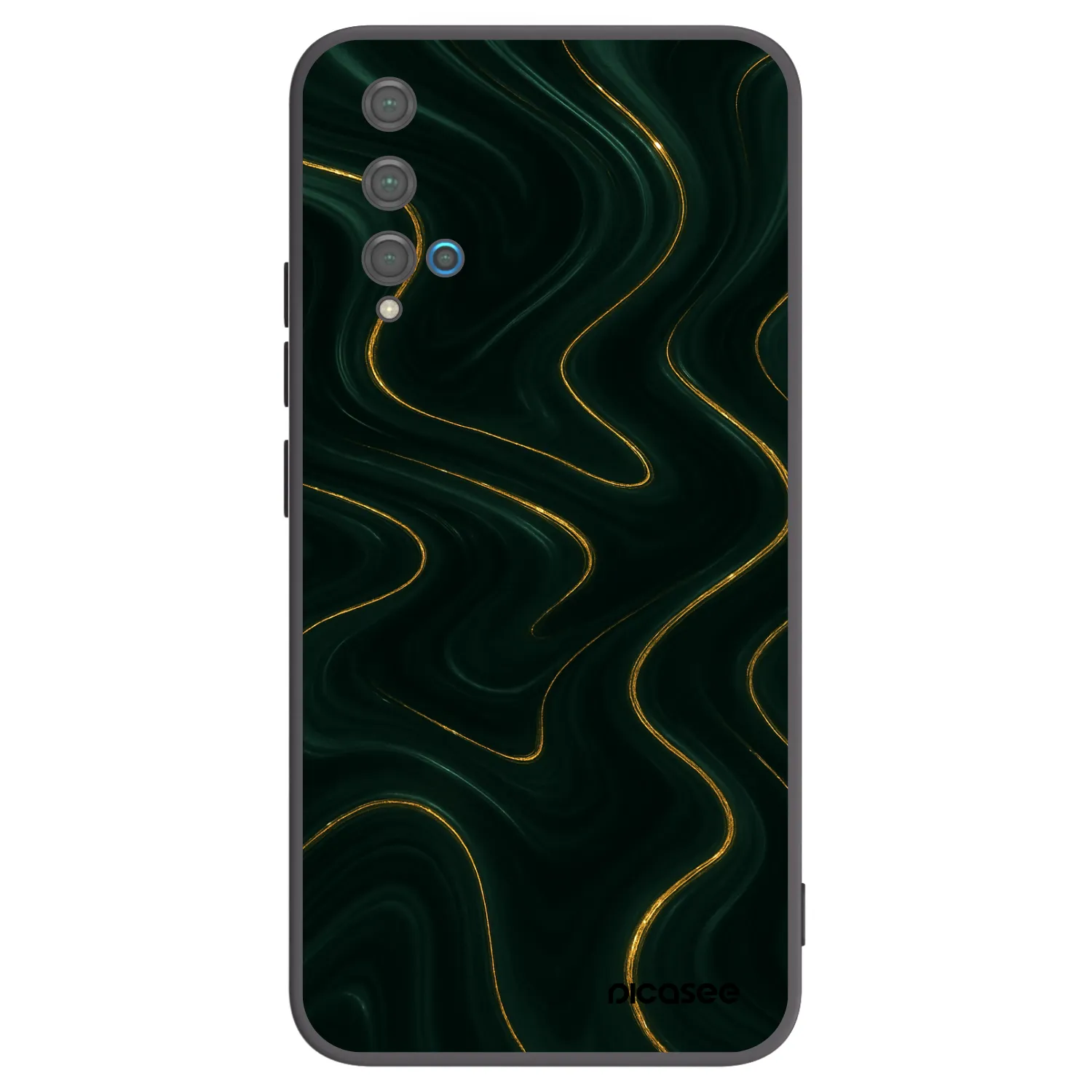 Picasee silikónový čierny obal pre Huawei Nova 5T - Vawes