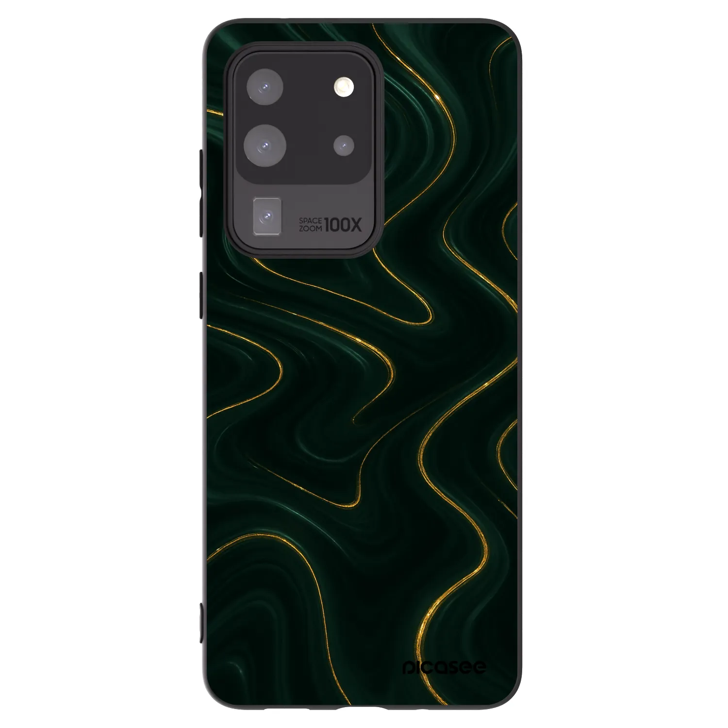 Picasee silikónový čierny obal pre Samsung Galaxy S20 Ultra 5G G988F - Vawes