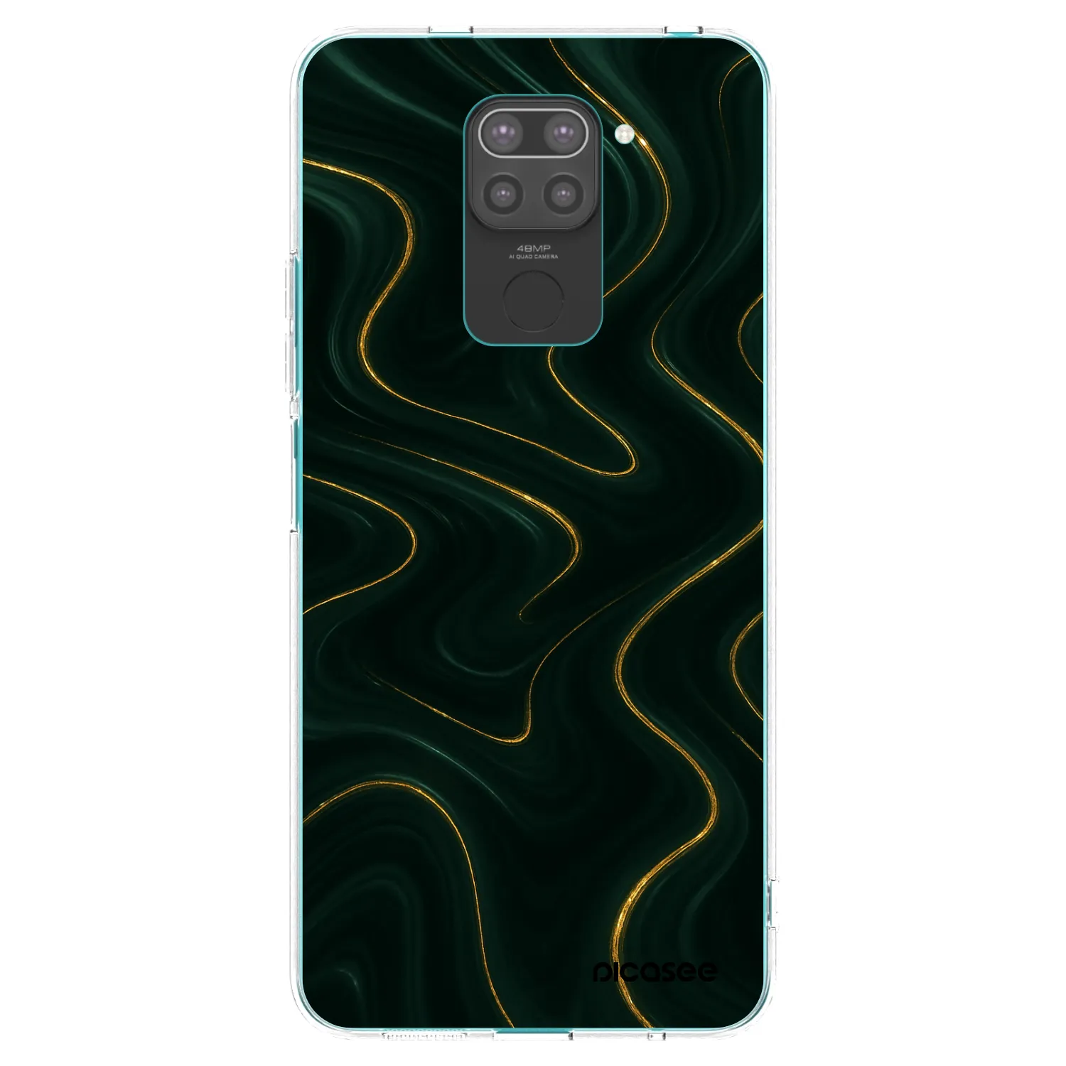 Picasee silikónový čierny obal pre Xiaomi Redmi Note 9 - Vawes