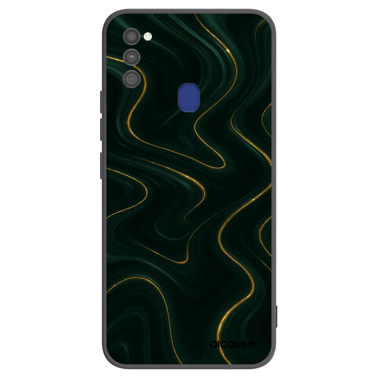 Picasee silikónový čierny obal pre Samsung Galaxy M21 M215F - Vawes