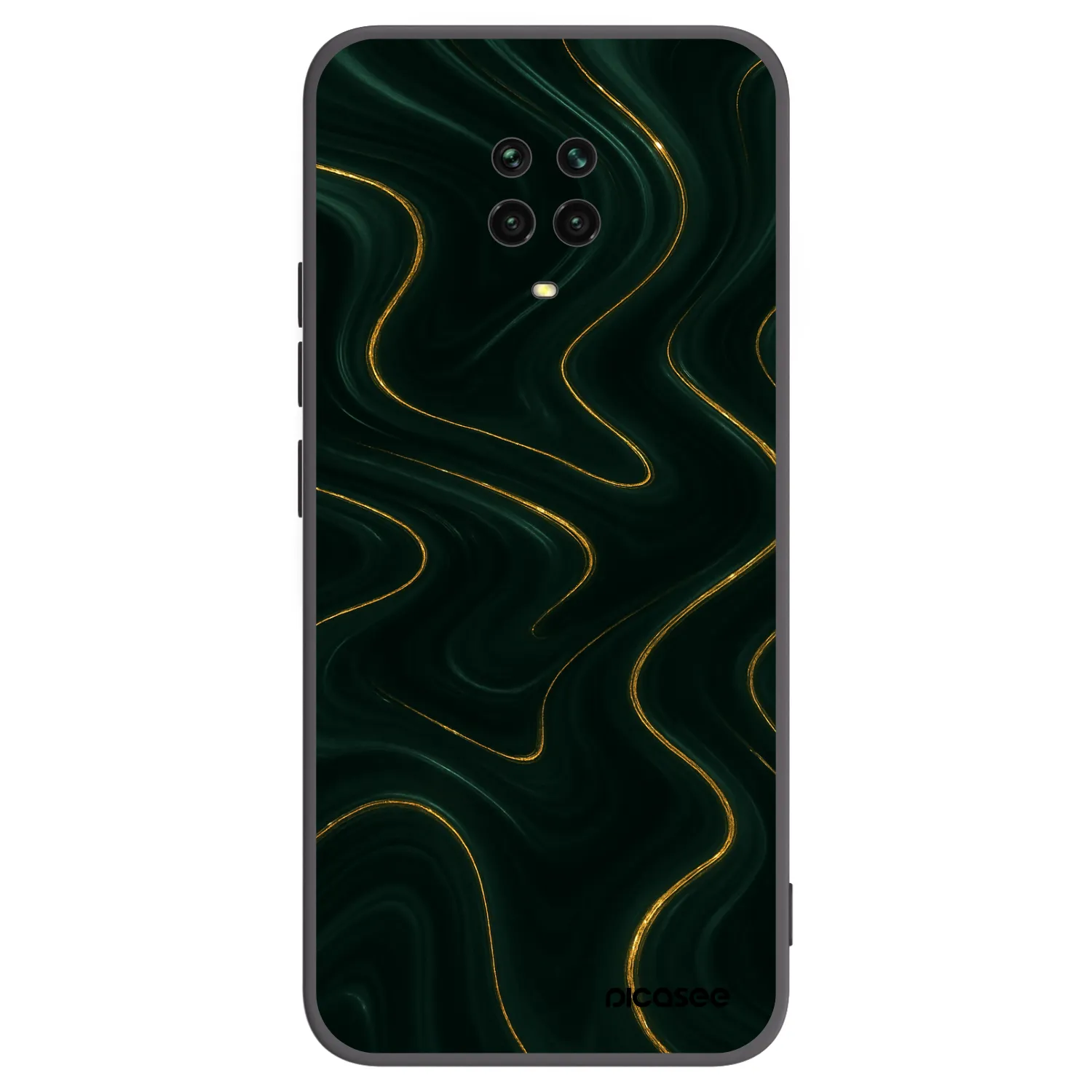 Picasee silikónový čierny obal pre Xiaomi Redmi Note 9S - Vawes