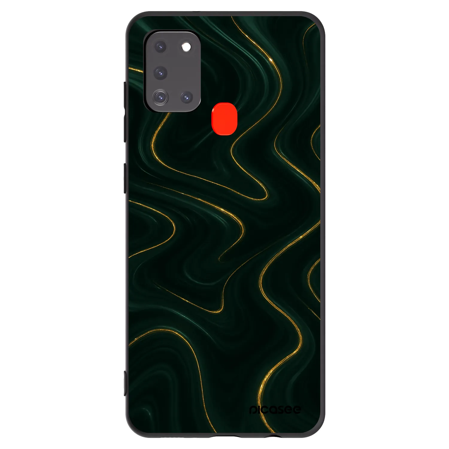 Picasee silikónový čierny obal pre Samsung Galaxy A21s - Vawes