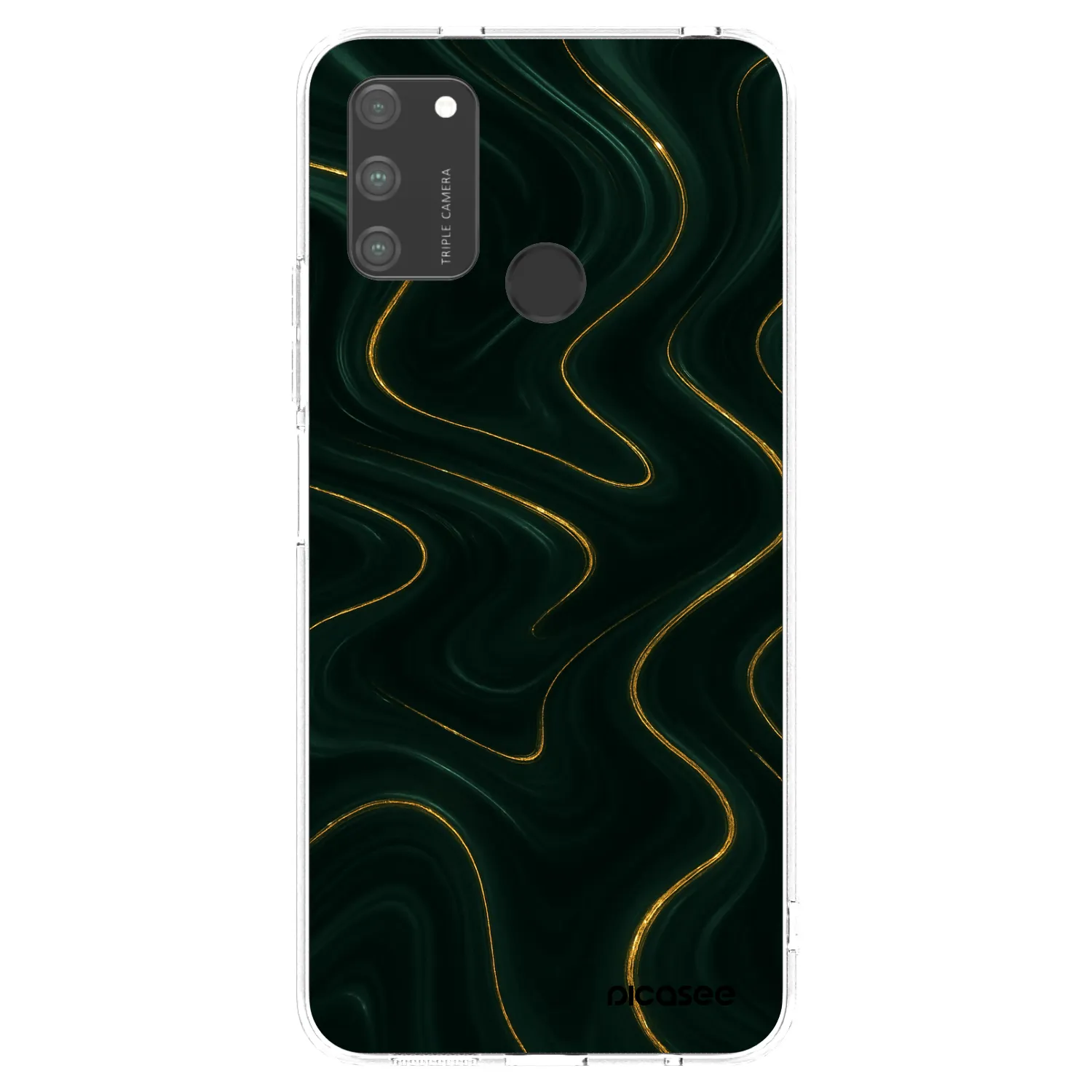 Picasee silikónový prehľadný obal pre Honor 9A - Vawes