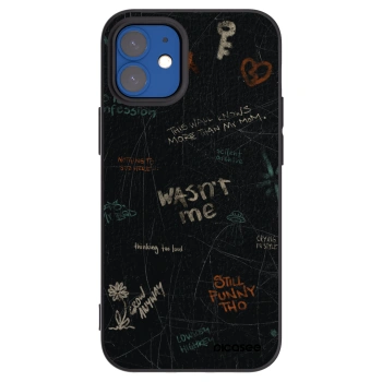 Picasee silikónový čierny obal pre Apple iPhone 12 mini - CONFESSION
