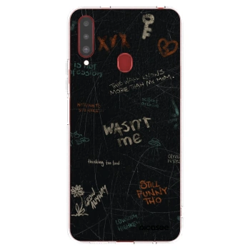 Picasee silikónový prehľadný obal pre Samsung Galaxy A20s - CONFESSION