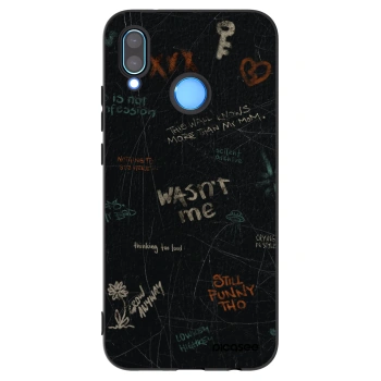 Picasee silikónový čierny obal pre Huawei P20 Lite - CONFESSION