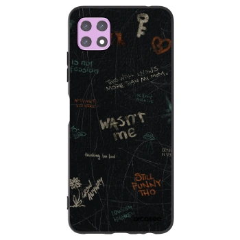 Picasee silikónový čierny obal pre Samsung Galaxy A22 A226B 5G - CONFESSION