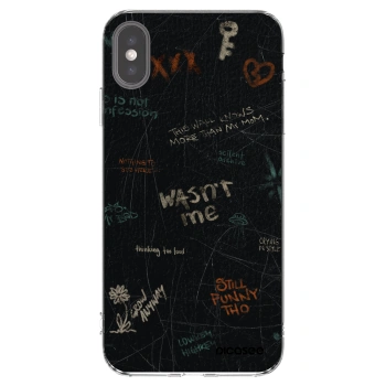 Picasee silikónový prehľadný obal pre Apple iPhone XS Max - CONFESSION