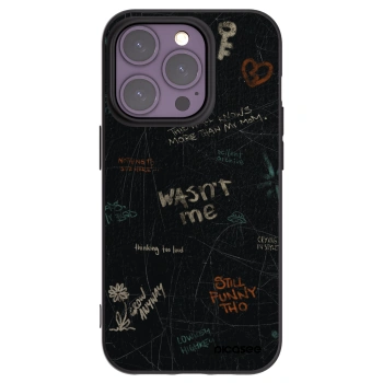 Picasee silikónový čierny obal pre Apple iPhone 14 Pro - CONFESSION