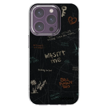 Picasee silikónový prehľadný obal pre Apple iPhone 14 Pro - CONFESSION