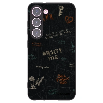 Picasee silikónový čierny obal pre Samsung Galaxy S23 5G - CONFESSION