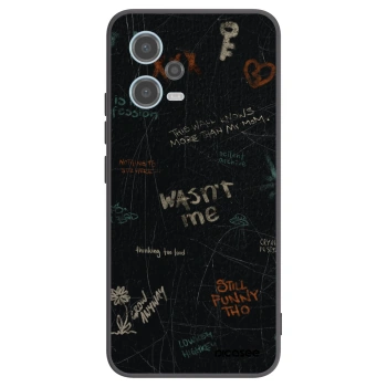 Picasee silikónový čierny obal pre Xiaomi Redmi Note 12 5G - CONFESSION