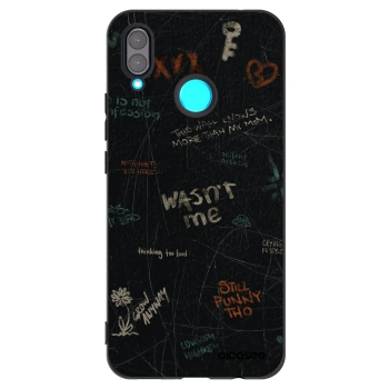 Picasee silikónový čierny obal pre Huawei Nova 3 - CONFESSION