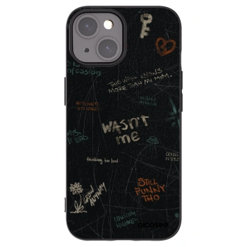 Picasee silikónový čierny obal pre Apple iPhone 15 - CONFESSION