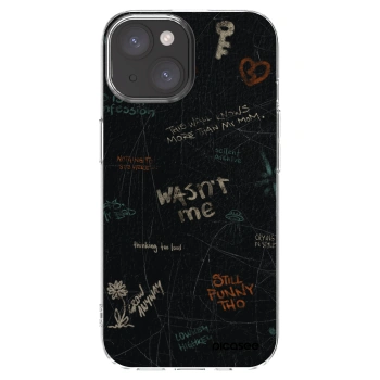 Picasee silikónový prehľadný obal pre Apple iPhone 15 - CONFESSION