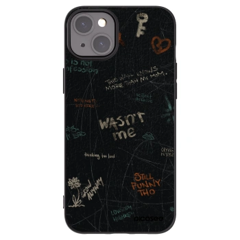 Picasee silikónový čierny obal pre Apple iPhone 15 Plus - CONFESSION