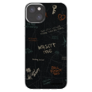 Picasee silikónový prehľadný obal pre Apple iPhone 15 Plus - CONFESSION