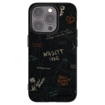 Picasee silikónový čierny obal pre Apple iPhone 15 Pro - CONFESSION