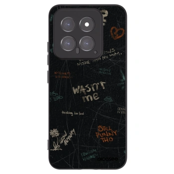 Picasee silikónový čierny obal pre Xiaomi 14 - CONFESSION