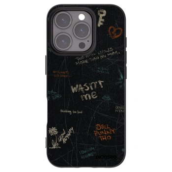 Picasee silikónový čierny obal pre Apple iPhone 16 Pro - CONFESSION