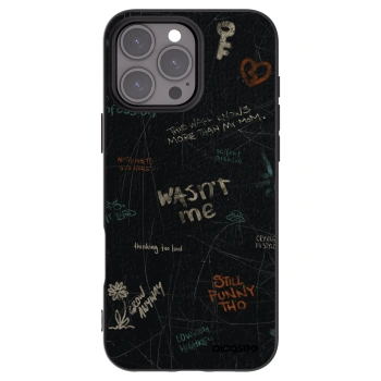 Picasee silikónový čierny obal pre Apple iPhone 16 Pro Max - CONFESSION